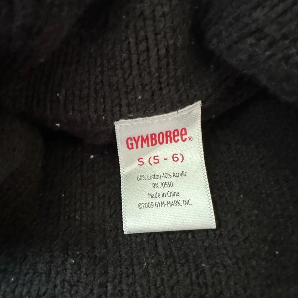 Gymboree Girl’s Black Cowl Neck Sweater Dress Size Small 5-6